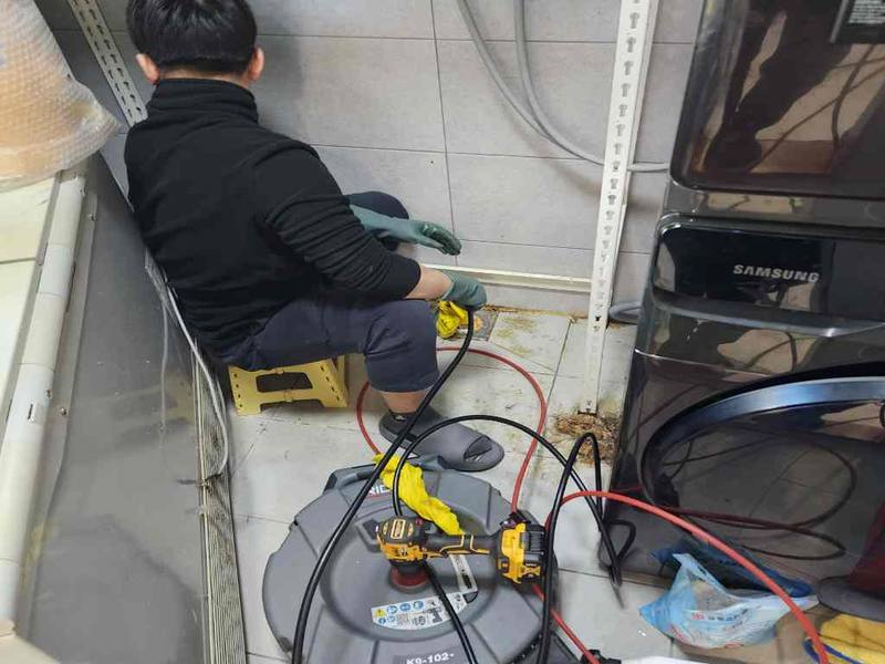 중구 싱크대막힘 작업사례 7